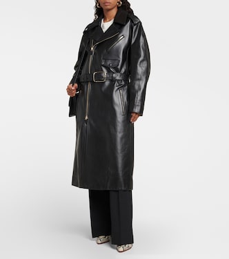 Cappotto biker lungo in pelle | Chloé