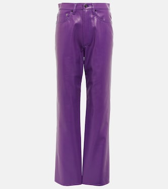 90s Pinch high-rise faux leather pants | Agolde