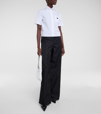 High-Rise Hose aus Re-Nylon | Prada