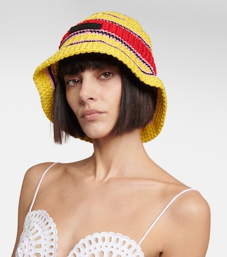 Sombrero en croché de algodón con logo | Stella McCartney