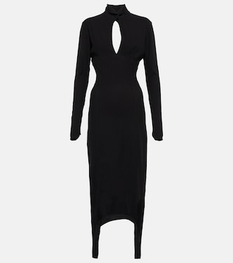 Cutout jersey midi dress | Patou