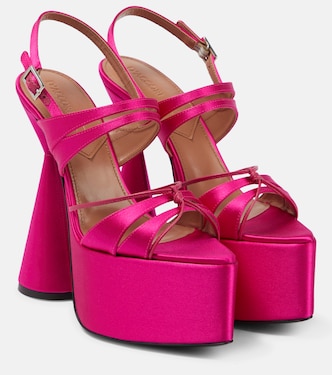 Belle satin platform sandals | D'Accori
