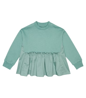 Flared cotton sweatshirt | Il Gufo