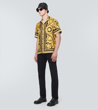 Jean droit à taille mi-haute | Versace