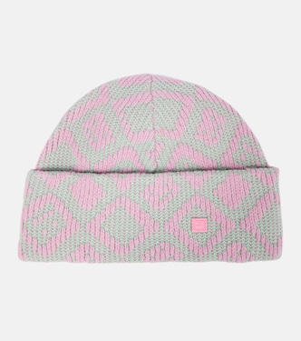 Berretto Face Tiles in cotone e lana | Acne Studios
