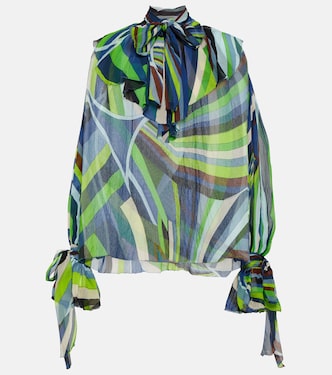 Blusa Iride in chiffon di seta | Pucci