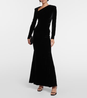Robe longue asymétrique | Roland Mouret
