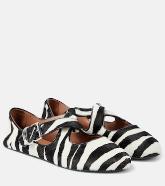 Bedruckte Ballerinas Criss Cross | Alaïa