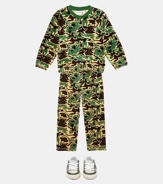 Camouflage velour sweatpants | Mini Rodini