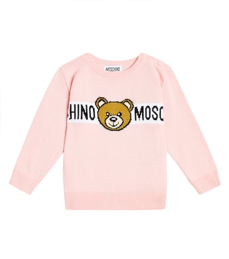 Baby - Felpa Teddy Bear in jersey | Moschino Kids