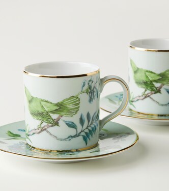 Secret Garden set of 2 espresso cups and saucers | Aquazzura Casa