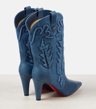 Botines Santiabooty 85 de denim | Christian Louboutin