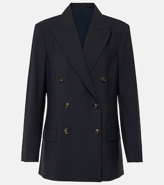 Blazer doppiopetto in misto lana | Brunello Cucinelli