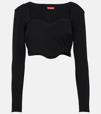 Corde scalloped crop top | Staud