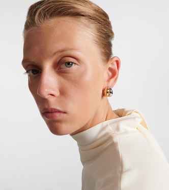 Chavez Micro yellow and white gold hoop earrings | Jennifer Fisher