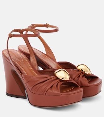 Plateausandalen Gleam 120 aus Leder | Zimmermann