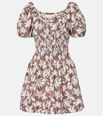 Floral cotton poplin minidress | Faithfull