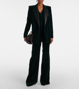 Pantaloni flared Alina in velluto | Victoria Beckham