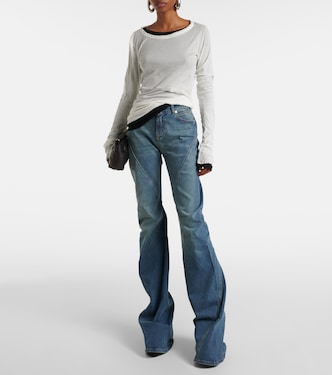 High-rise flared jeans | Rick Owens