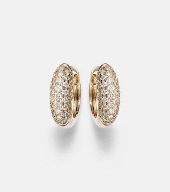 Boucles d'oreilles Puffy en or 14 ct et diamants | Sydney Evan