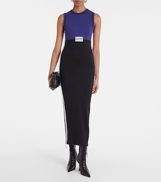 Abito midi in misto cotone a coste | Jean Paul Gaultier
