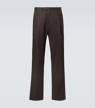 Amo cotton and cashmere straight pants | Saman Amel