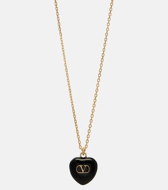 Collar con colgante Cœur Royal VLogo con esmalte | Valentino