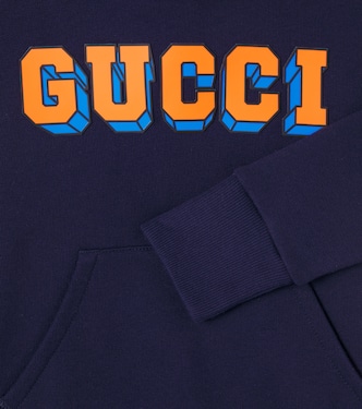 Logo cotton hoodie | Gucci Kids