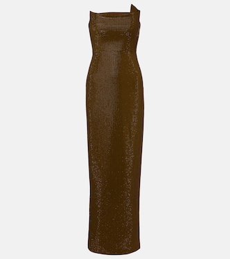 Vestido de fiesta sin tirantes adornado | Roland Mouret