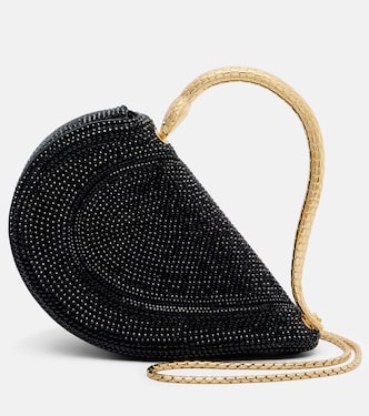 Serpenti Cuore 1968 Small suede tote bag | Bvlgari