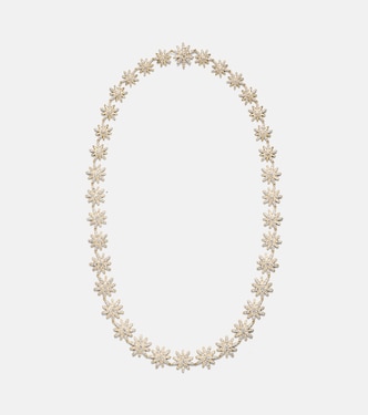 Starburst 18kt gold necklace with diamonds | David Yurman