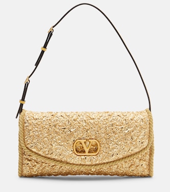 DeVain Small cloqué jacquard shoulder bag | Valentino Garavani