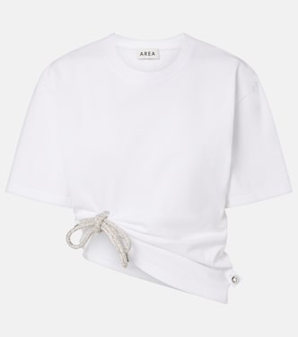 Embellished cotton jersey T-shirt | Area