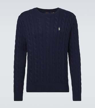 Cable-knit cotton sweater  | Polo Ralph Lauren