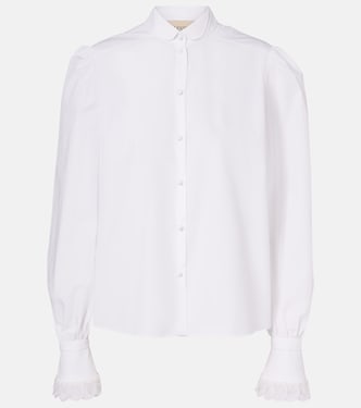 Embroidered cotton poplin blouse | Valentino