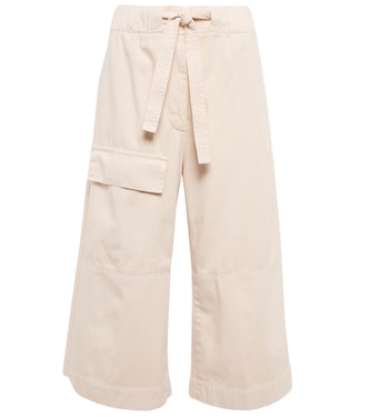 Pantalon ample à taille haute en coton | Dries Van Noten