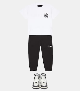 Skeleton leather high-top sneakers | Amiri Kids