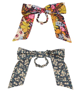 Set of two floral scrunchies | Paade Mode