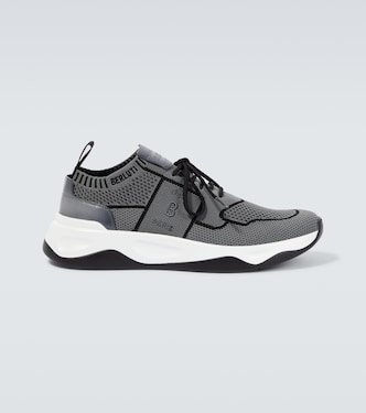 Shadow knitted and leather sneakers | Berluti