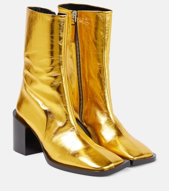 Stivaletti in pelle metallizzata | Jil Sander