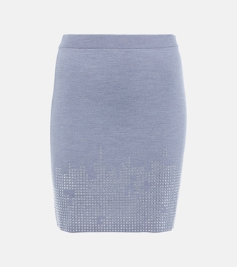 Embellished wool miniskirt | JW Anderson