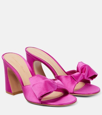 Mules Rosie en satin | Gianvito Rossi