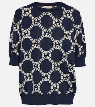 Top GG aus Jacquard-Strick | Gucci