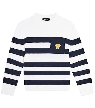 Jersey Medusa de algodón a rayas | Versace Kids