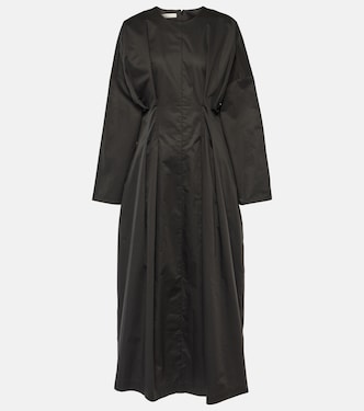 Gathered cotton midi dress | CO