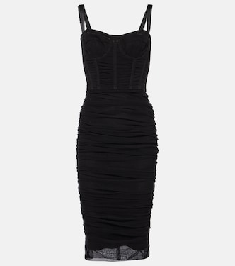 Abito midi in tulle con volant | Dolce&Gabbana