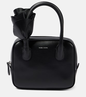 Brigette floral-appliqué leather tote bag | Magda Butrym