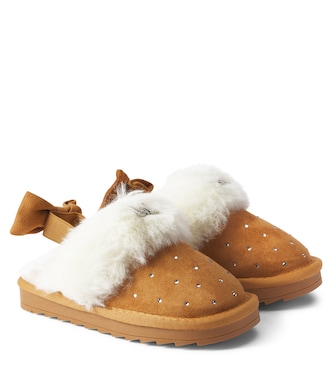 Slippers con pelliccia sintetica | Monnalisa