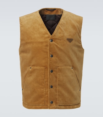 Cotton corduroy vest | Prada