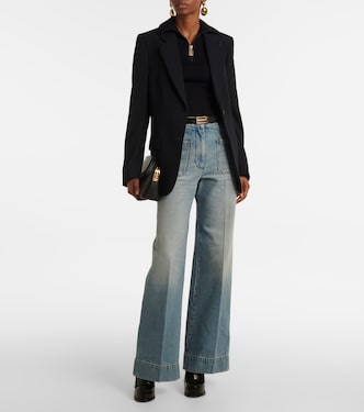 Jeans a gamba larga Alina a vita alta | Victoria Beckham